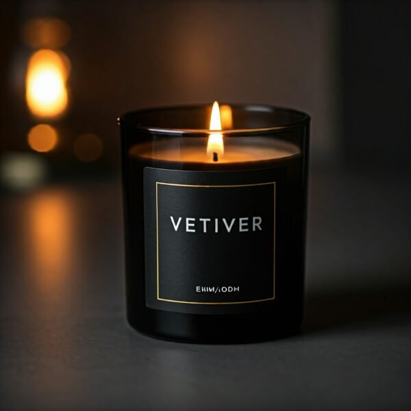 Vetiver scented candle
