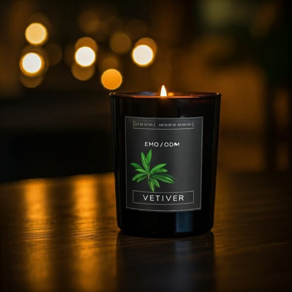 Vetiver scented candle