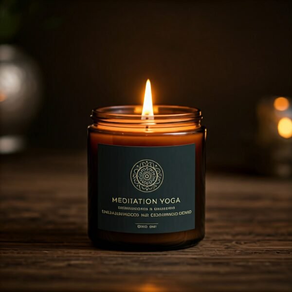 meditation yoga aromatherapy candle