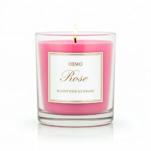 rose scented candle